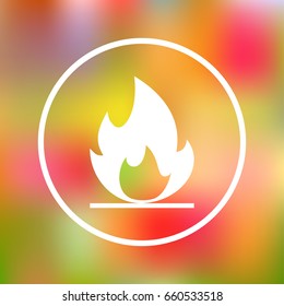 Fire vector web Icon.