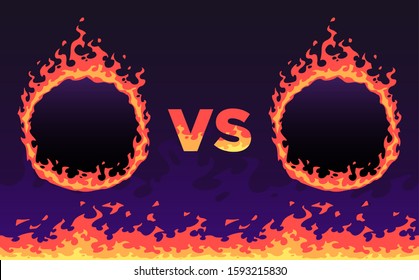 炎 Vs の画像 写真素材 ベクター画像 Shutterstock