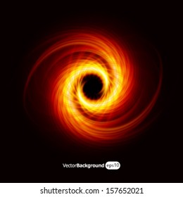 Fire Vortex, Abstract Background Symbol