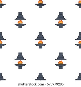 Fire, warmth and comfort. Fireplace single icon in cartoon style vector symbol stock illustration web.