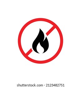 Brandwarnsymbol-Design einzeln auf weißem Hintergrund