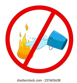 Fire warning sign