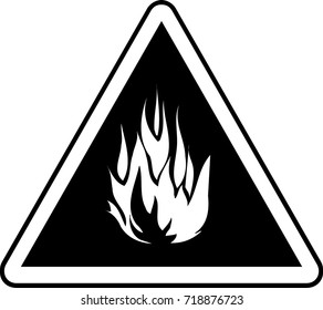 Fire warning sign information