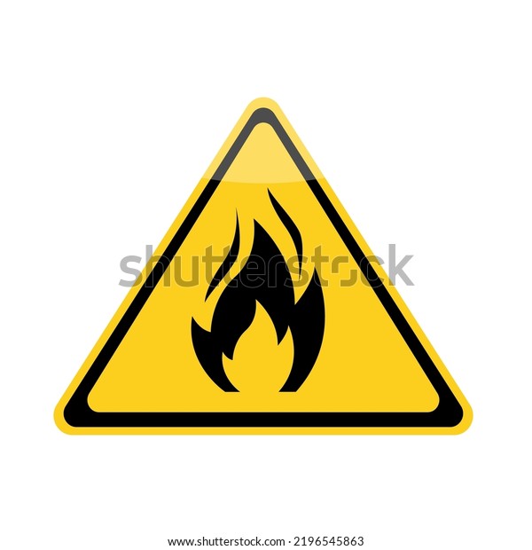 Fire Warning Sign Vector Illustration Stock Vector (Royalty Free ...