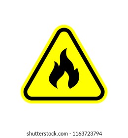 Fire warning sign Vector Image