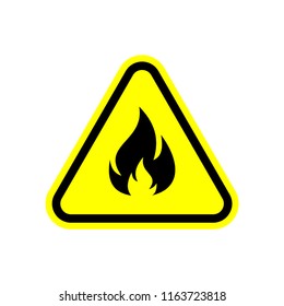 Fire warning sign Vector Image