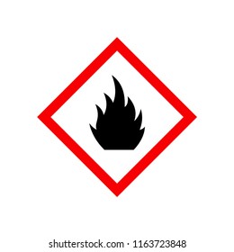 Fire warning sign Vector Image