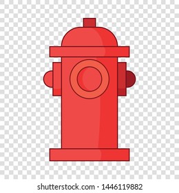 Fire water column icon. Cartoon illustration of fire water column vector icon for web design