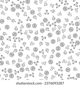 Fire, Water, Fire Hydrant Vector Seamless Pattern for websites, wrapping, printing backgrounds and other purposes 