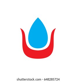 fire and water logo