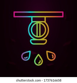Icono de nolan del sistema de fuego Línea delgada simple, contorno vector de iconos del bombero para ui y ux, sitio web o aplicación móvil