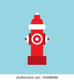 fire watering pump. Hydrant vector illustration.