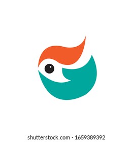 Fire and wave logo vector