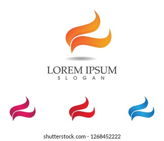 Fire wave vector logo