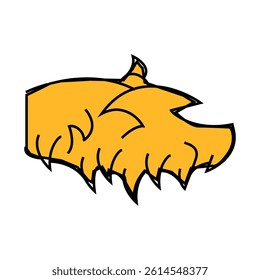 fire wing line icon vector. fire wing sign. isolated symbol illustration