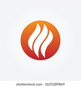 Fire wings logo icon design illustration