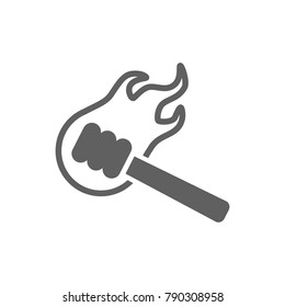 Fire wood icon vector