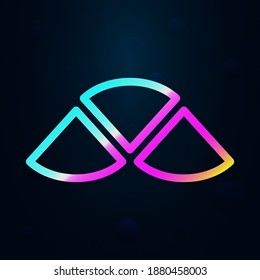 Feuerholznolan-Ikone. Einfache dünne Linie, Umrissvektor für Rohstoff-Icons für i und ux, Website oder mobile Anwendungen