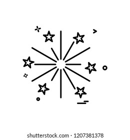 fire work icon vector design