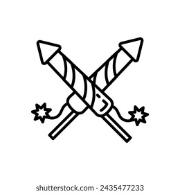 Fire Works Diet  icon in vector. Logotype
