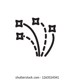 fire works icon outline