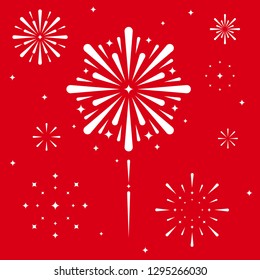 Fire Works Vector