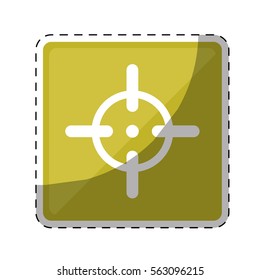 firearm aim or target  icon image vector illustration design