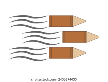 Firearm bullets icon on white background.