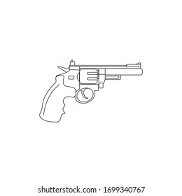 firearm gun vector on white background