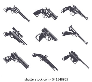 11,089 Revolver silhouette Images, Stock Photos & Vectors | Shutterstock