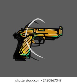 a firearm that can be fired with one hand.
