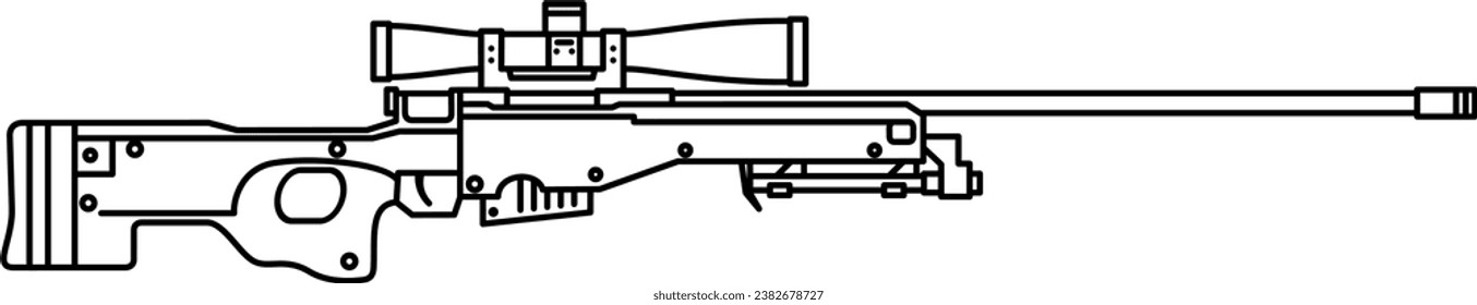firearm vector. gun , soldier, shoot
