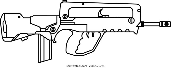firearm vector. gun , soldier, shoot