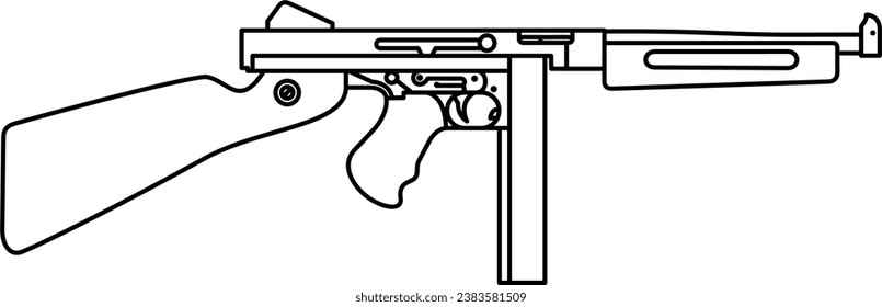 firearm vector. gun , soldier, shoot