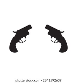 Firearms icon vector template illustration logo design