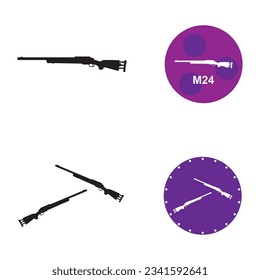 Firearms icon vector template illustration logo design