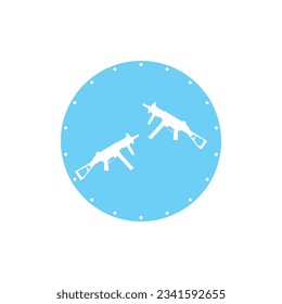 Firearms icon vector template illustration logo design