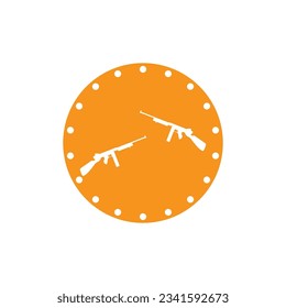 Firearms icon vector template illustration logo design