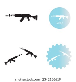 Firearms icon vector template illustration logo design 