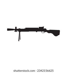Diseño de la ilustración de la plantilla de vectores de icono de armas de fuego 