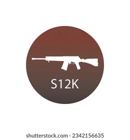Firearms icon vector template illustration logo design 
