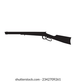 Diseño de la ilustración de la plantilla de vectores de icono de armas de fuego