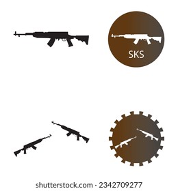 Firearms icon vector template illustration logo design