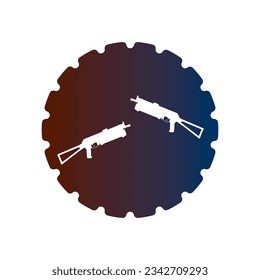 Firearms icon vector template illustration logo design