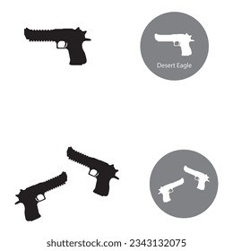 Firearms icon vector template illustration logo design