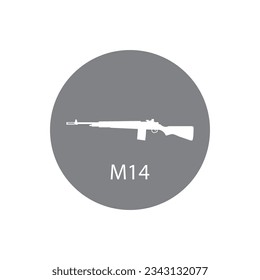 Firearms icon vector template illustration logo design