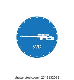 Diseño de la ilustración de la plantilla de vectores de icono de armas de fuego