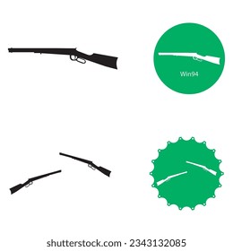 Firearms icon vector template illustration logo design