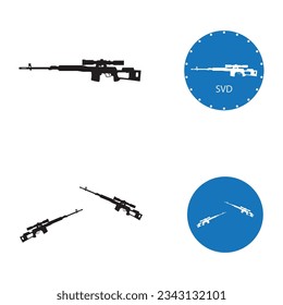 Firearms icon vector template illustration logo design