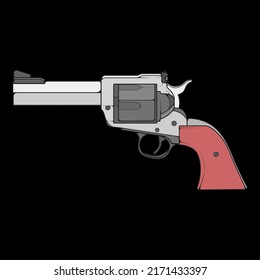 Firearms vector style, Shooting gun, Weapon illustration, Vector Line, Gun illustration, Modern Gun, Military concept, Pistol line art for training
